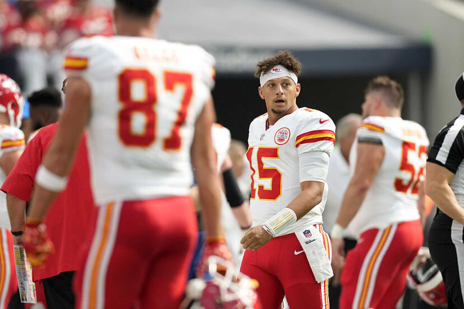 Andy Reid And Patrick Mahomes With Juju Smith Schuster