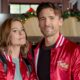 Ashley Williams And Andrew Walker On The Set Of Jingle Bell Run