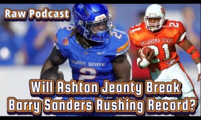 Ashton Jeanty And Barry Sanders Rushing Records Comparison