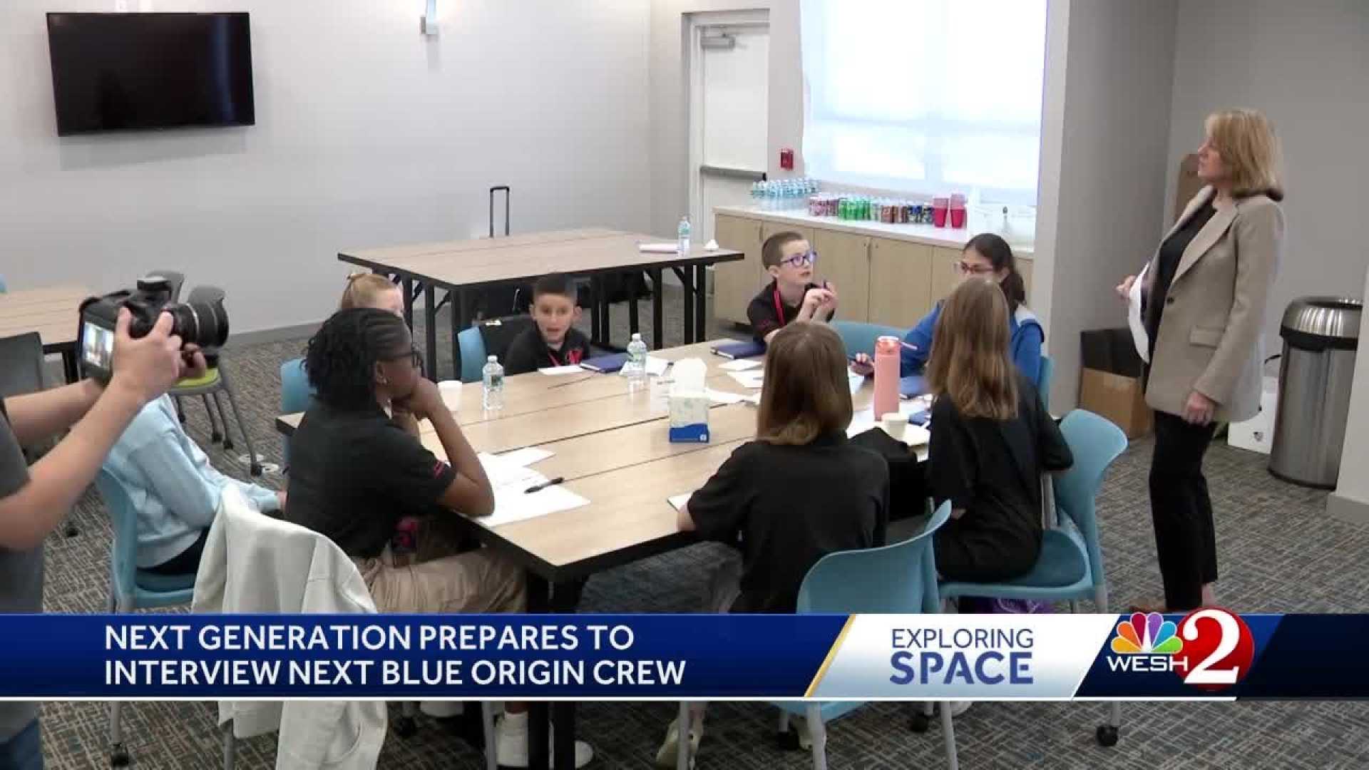 Aspiring Astronauts Interviewing Blue Origin Crew Central Florida