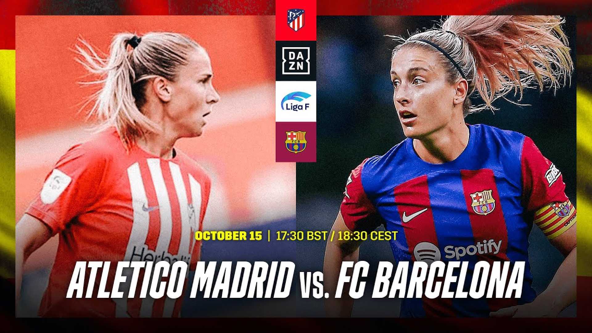 Atlético Madrid Vs Barcelona Women's Football Match