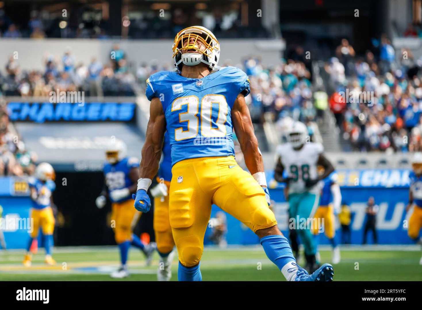 Austin Ekeler In Action During An Nfl Game