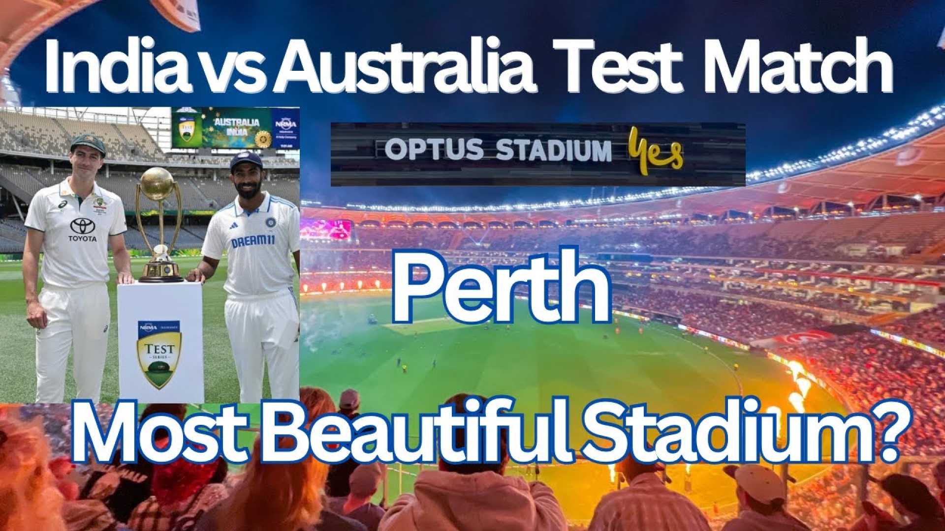 Australia Vs India First Test Optus Stadium Perth