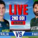 Australia Vs Pakistan 2nd Odi Cricket Match