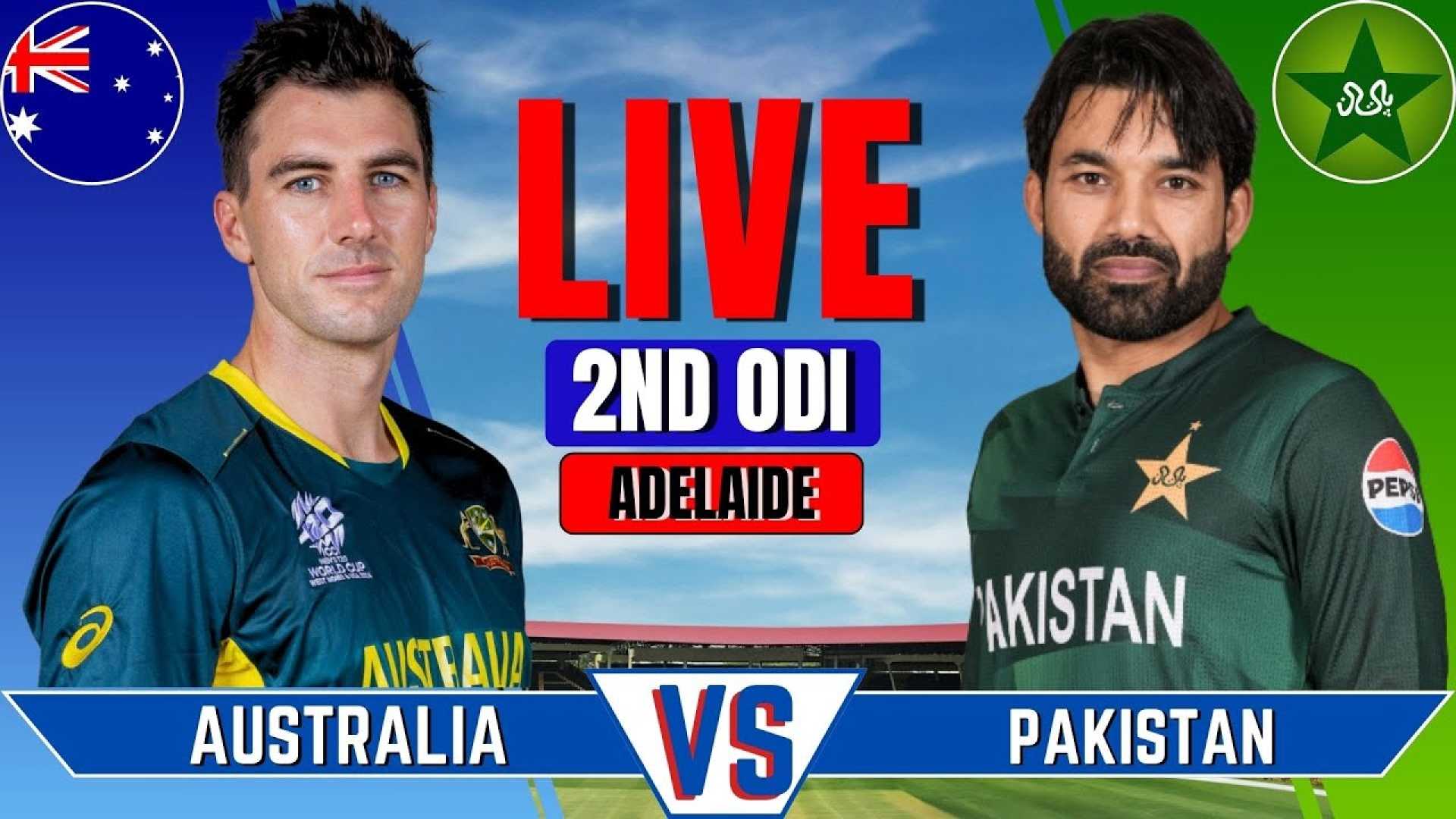 Australia Vs Pakistan 2nd Odi Cricket Match