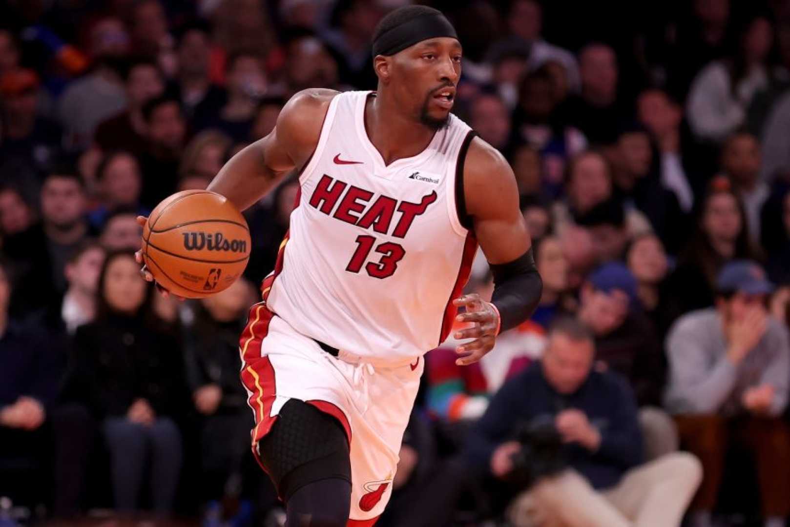 Bam Adebayo In Action During An Nba Game