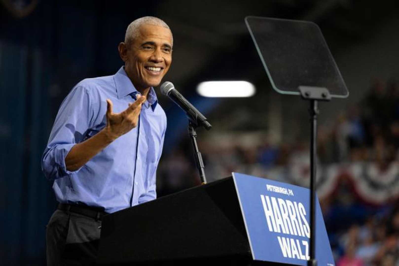 Barack Obama Campaigning For Kamala Harris 2024