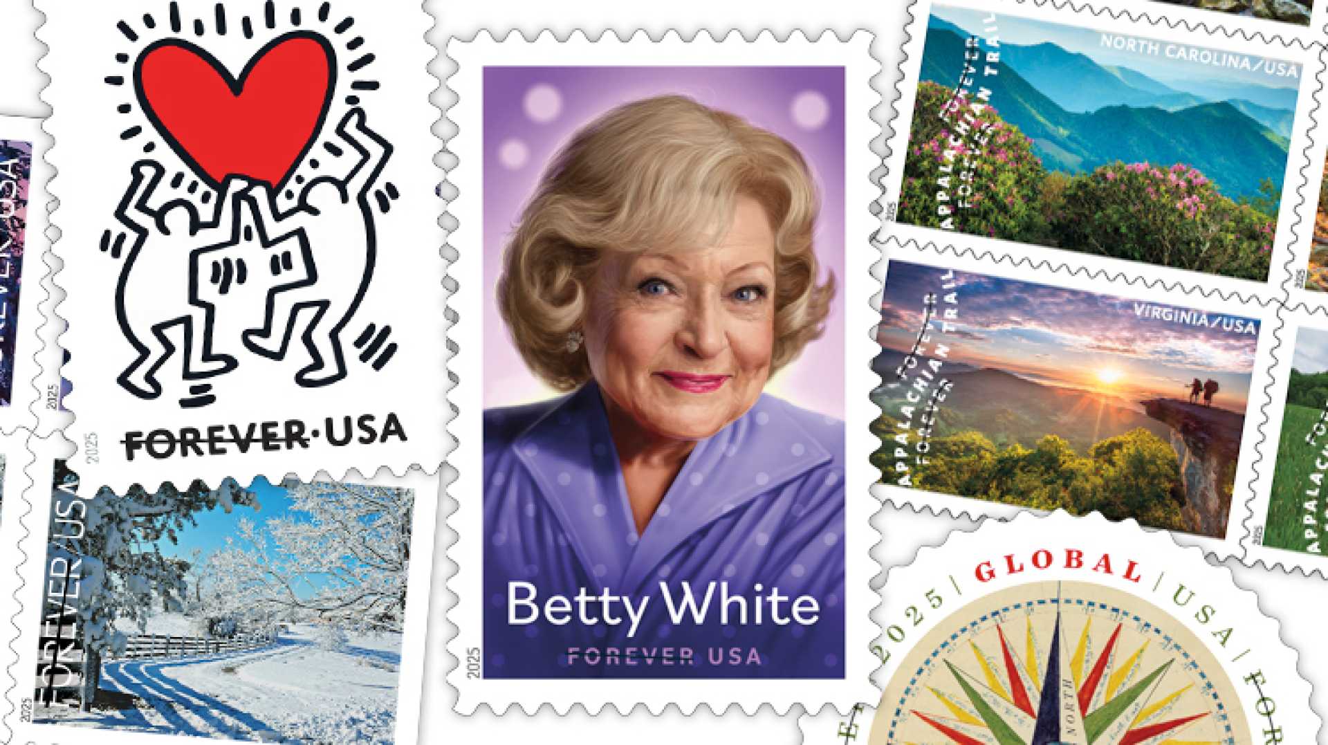 Betty White 2025 Usps Stamp