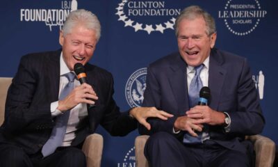 Bill Clinton And George W. Bush Together