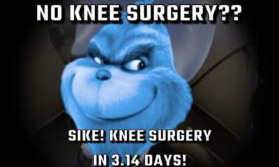 Blue Grinch Knee Surgery Meme