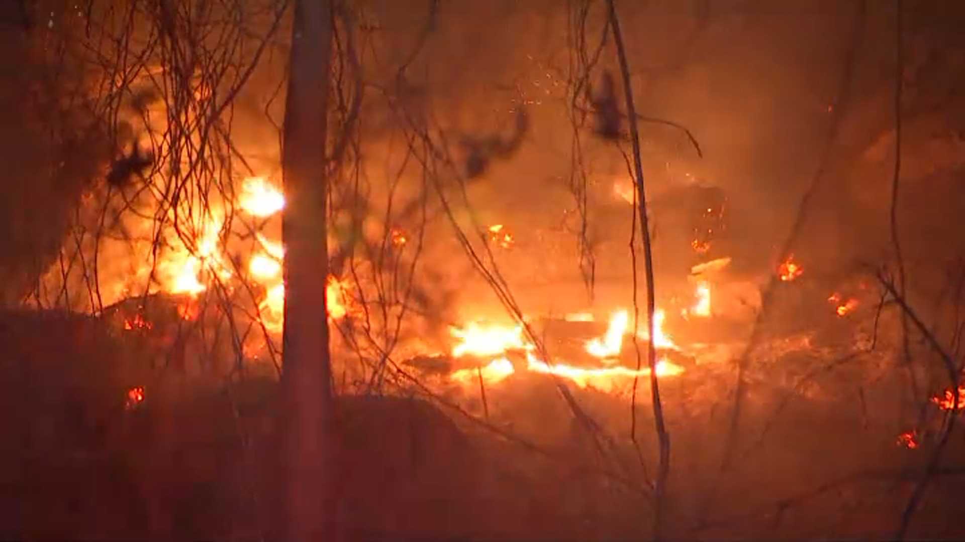 Blue Hills Reservation Brush Fire