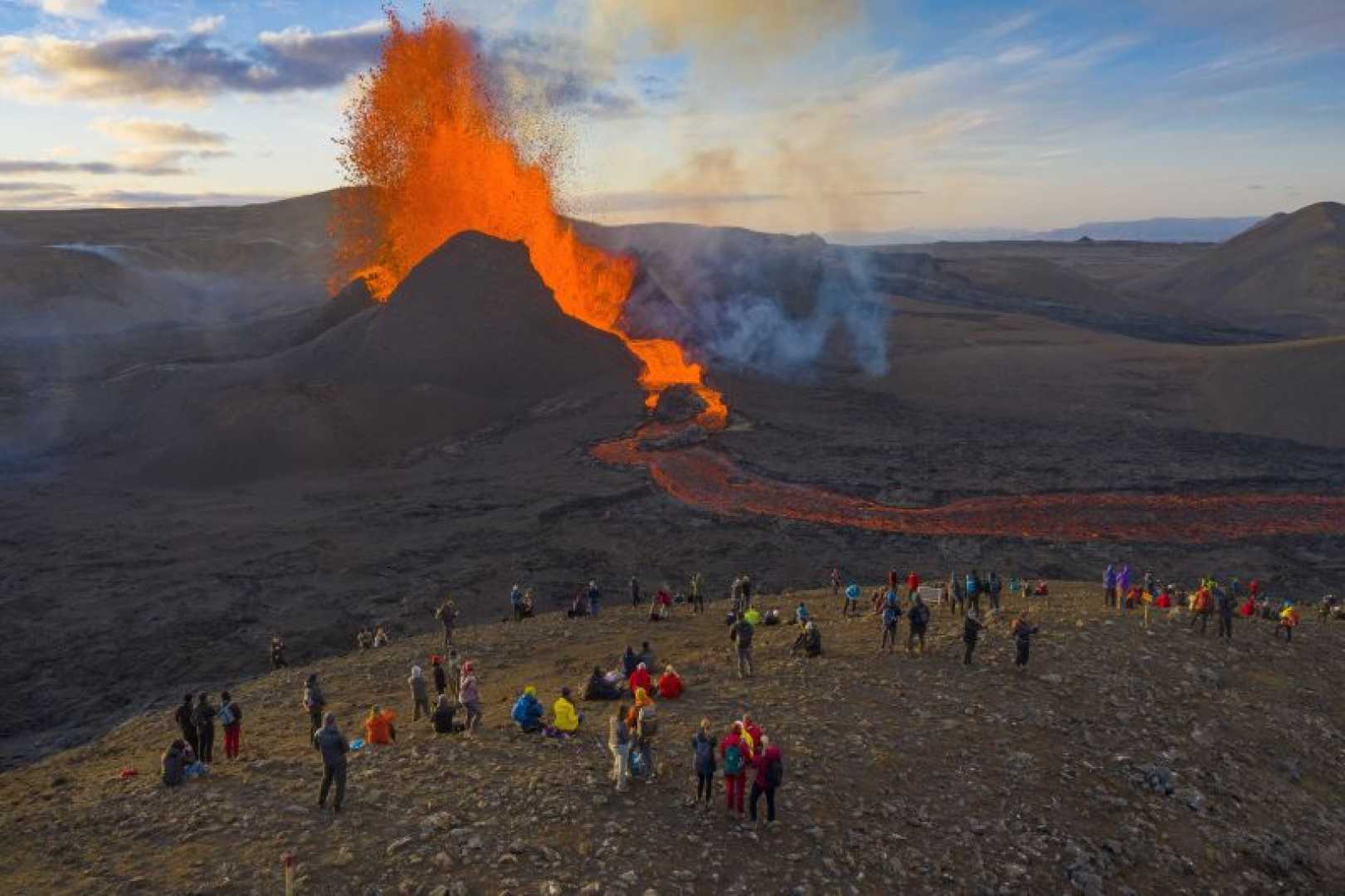 Blue Lagoon Iceland Lava Eruption