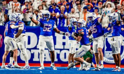 Boise State Broncos Football Team Celebration