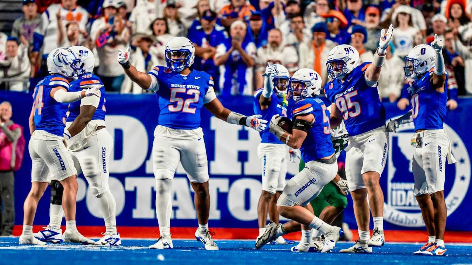 Boise State Broncos Football Team Celebration