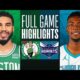 Boston Celtics Vs Charlotte Hornets Nba Game