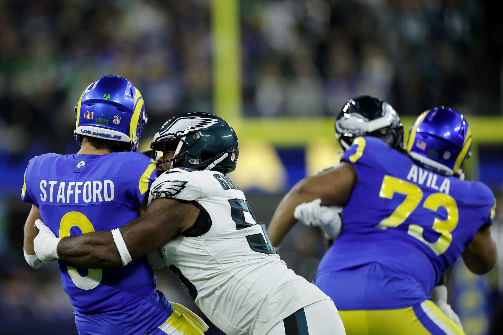 Brandon Graham Elbow Injury Eagles Vs Rams