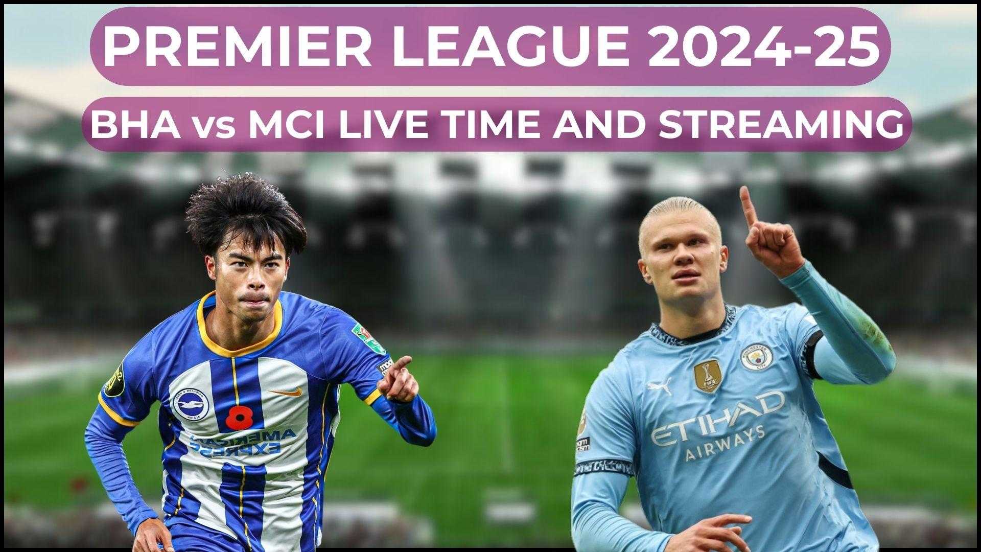 Brighton Vs Manchester City Premier League Match