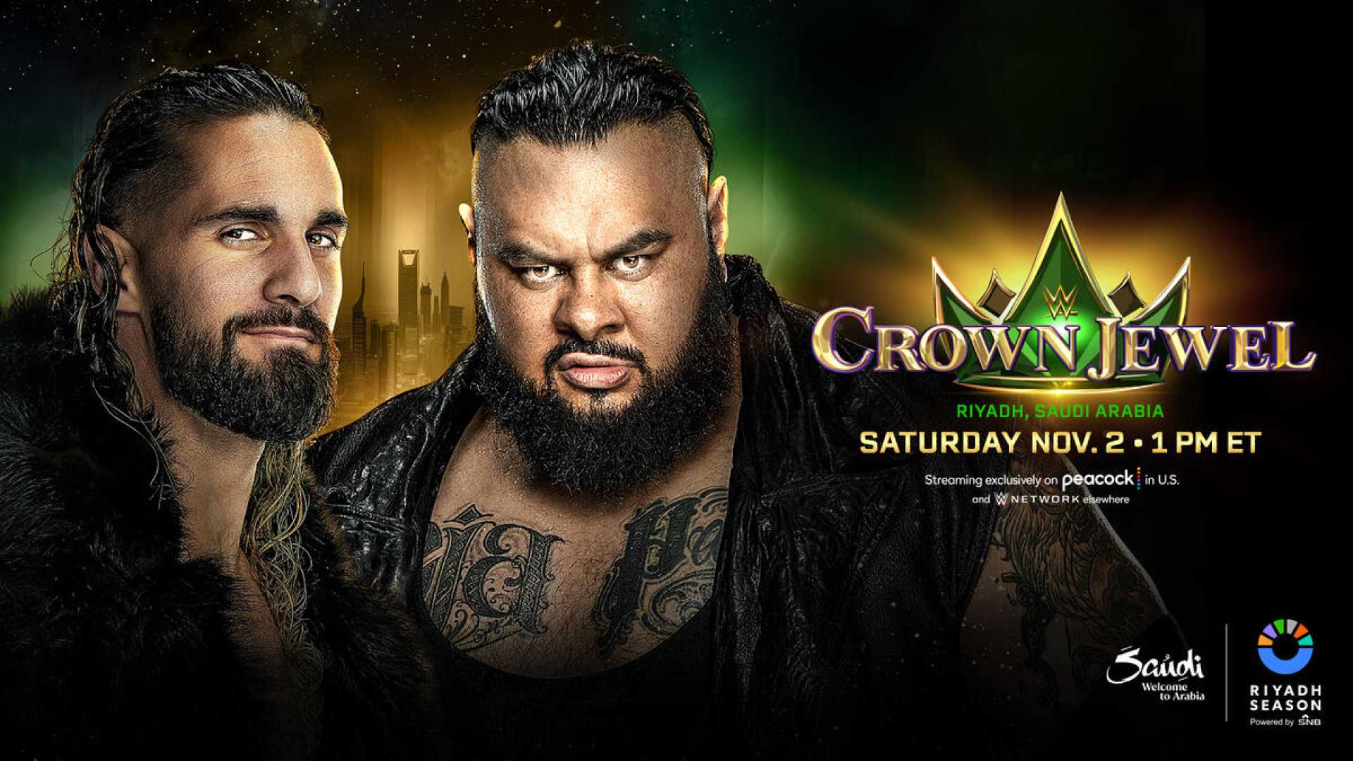 Bronson Reed Vs Seth Rollins Wwe Crown Jewel