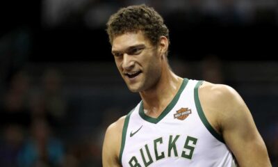 Brook Lopez Playing For The Milwaukee Bucks