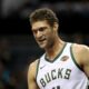 Brook Lopez Playing For The Milwaukee Bucks