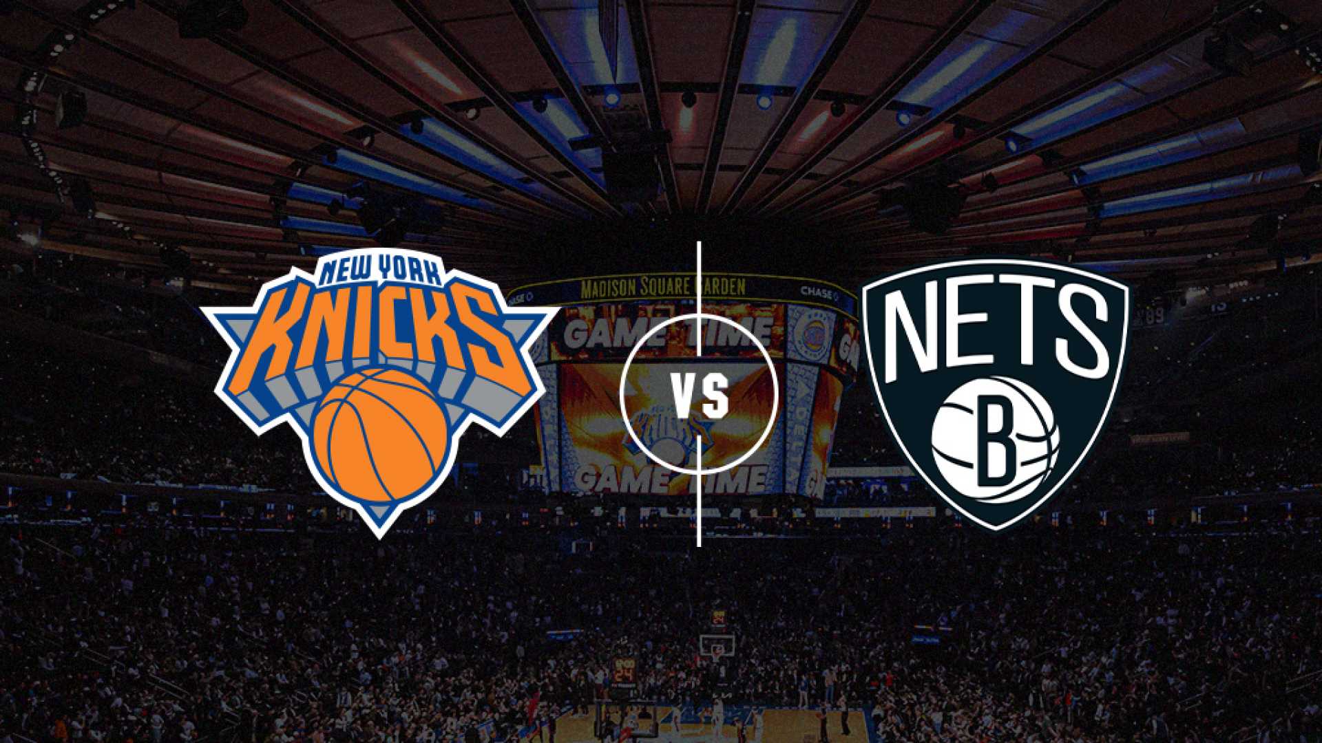 Brooklyn Nets Vs New York Knicks Nba Game At Madison Square Garden