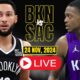 Brooklyn Nets Vs Sacramento Kings Nba Game