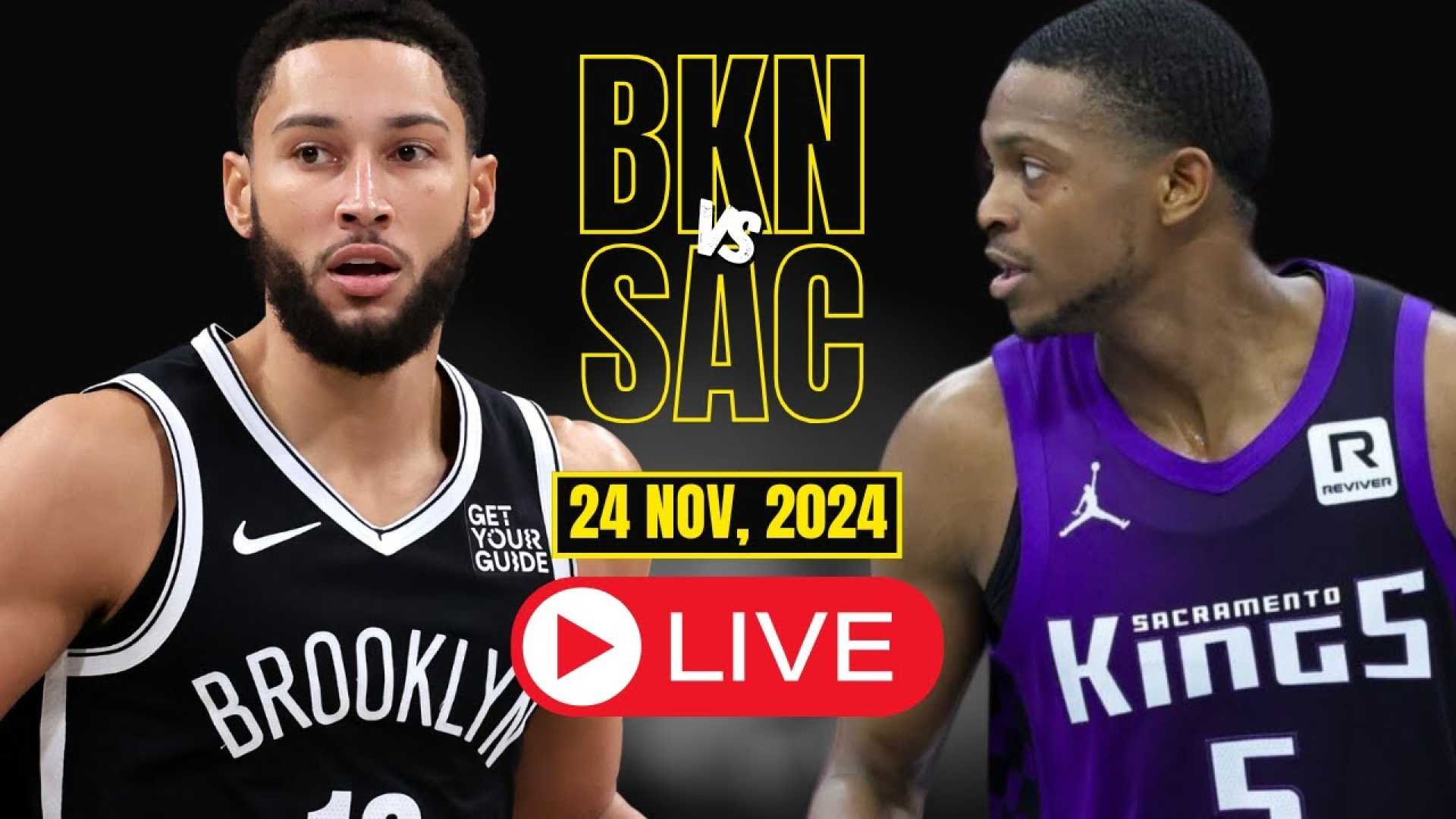 Brooklyn Nets Vs Sacramento Kings Nba Game