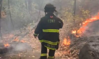 Brush Fire Inwood Hill Park Manhattan