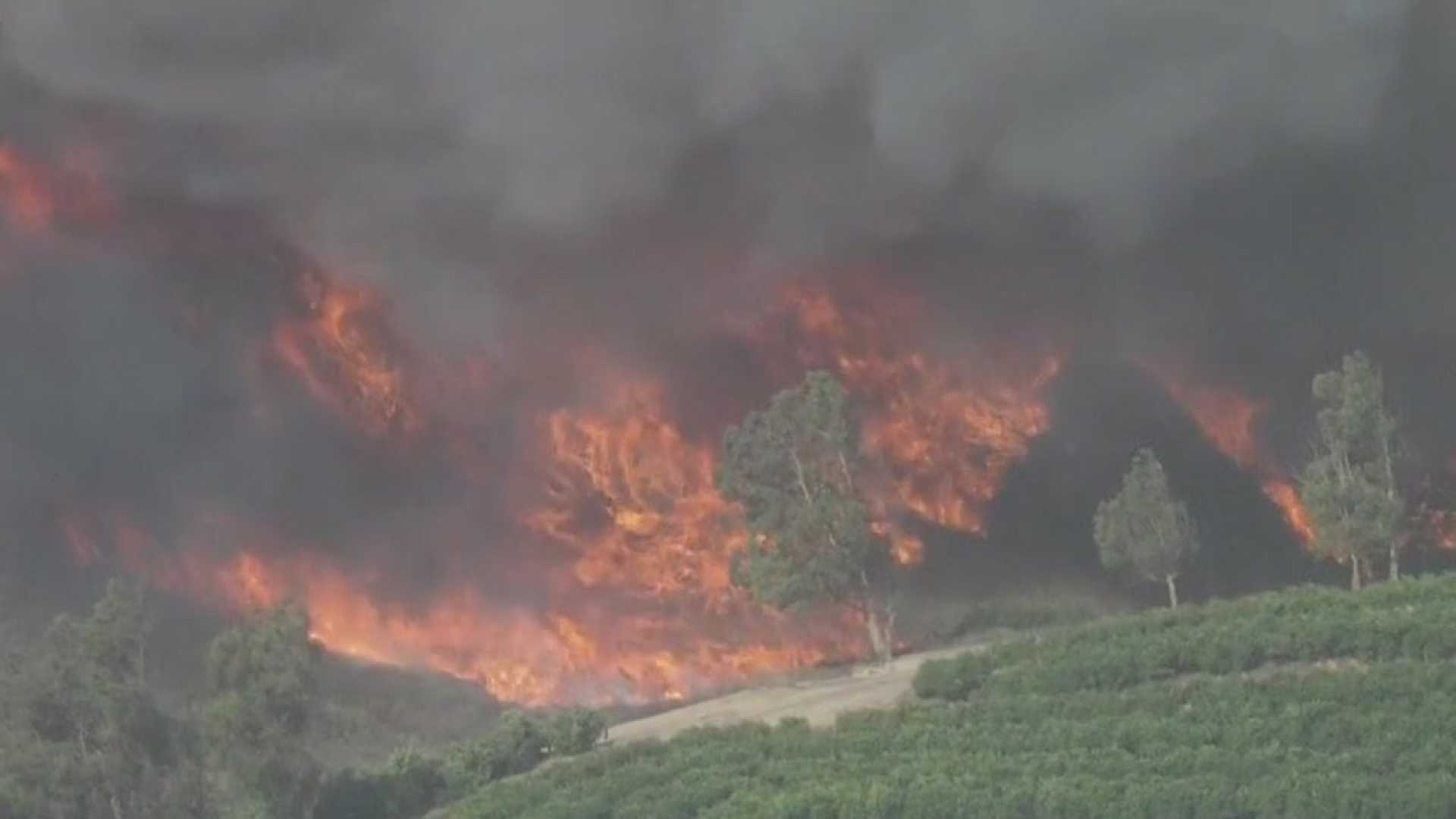 Brush Fire Near Camarillo Ventura County