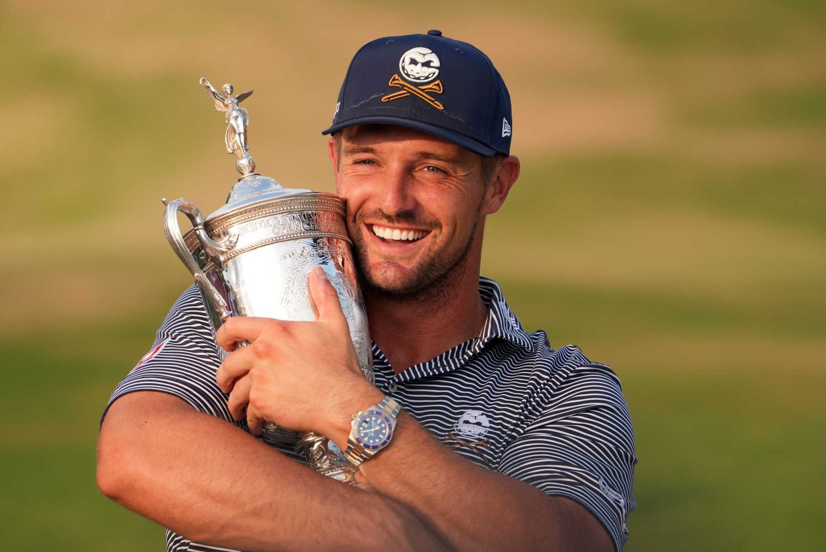 Bryson Dechambeau With U.s. Open Trophy