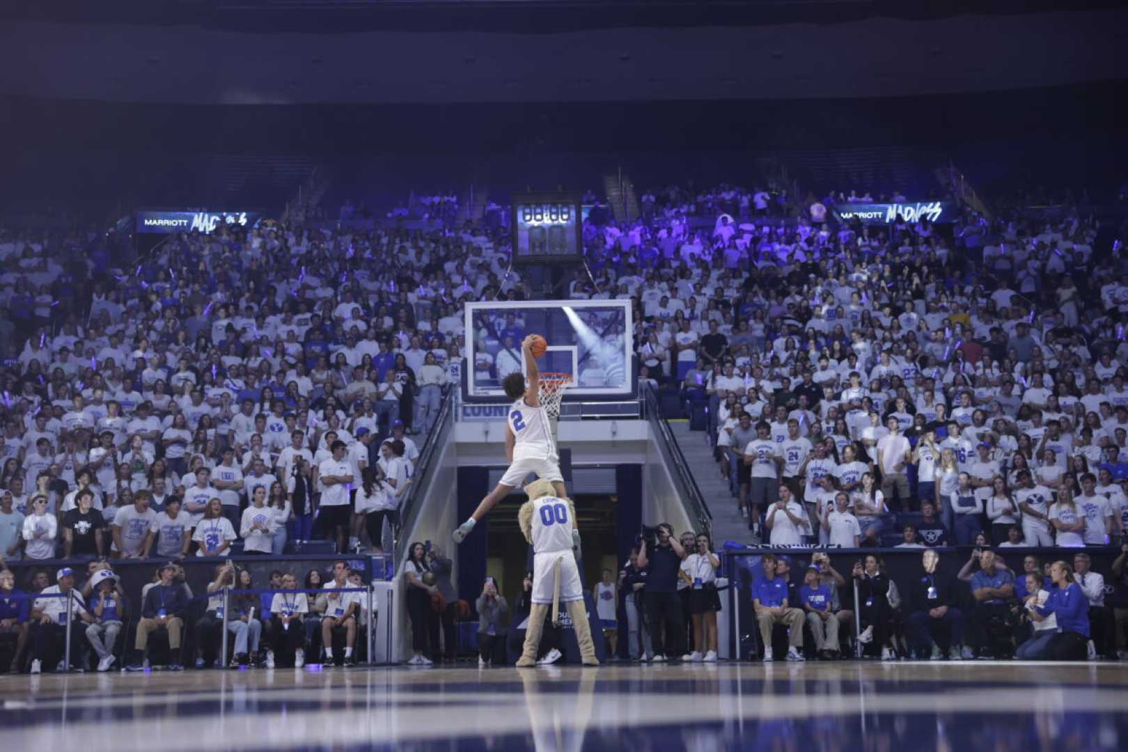 Byu Cougars Basketball Game Marriott Center