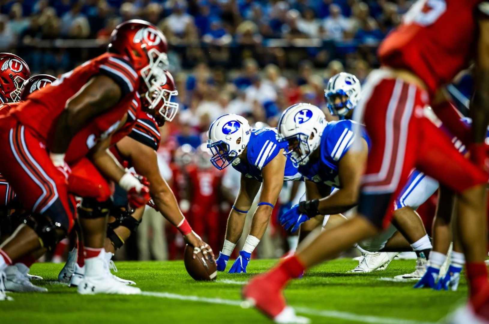 Byu Vs Utah Football Game Rice Eccles Stadium