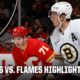 Calgary Flames Vs Boston Bruins Hockey Game