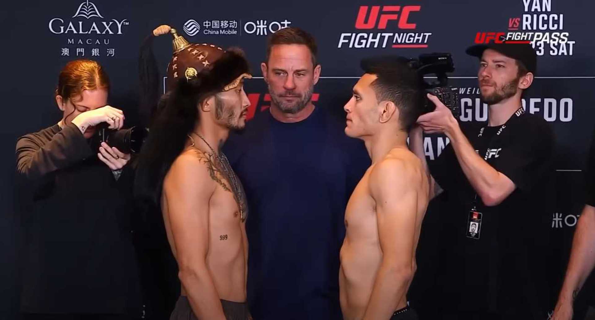 Carlos Hernandez Nyamjargal Tumendemberel Ufc Macau Weigh In