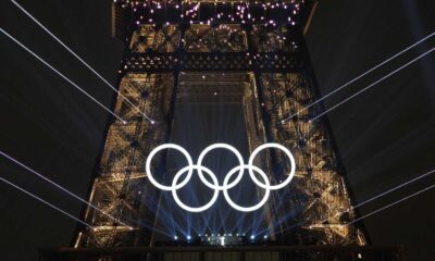 Celine Dion Paris Olympics Eiffel Tower