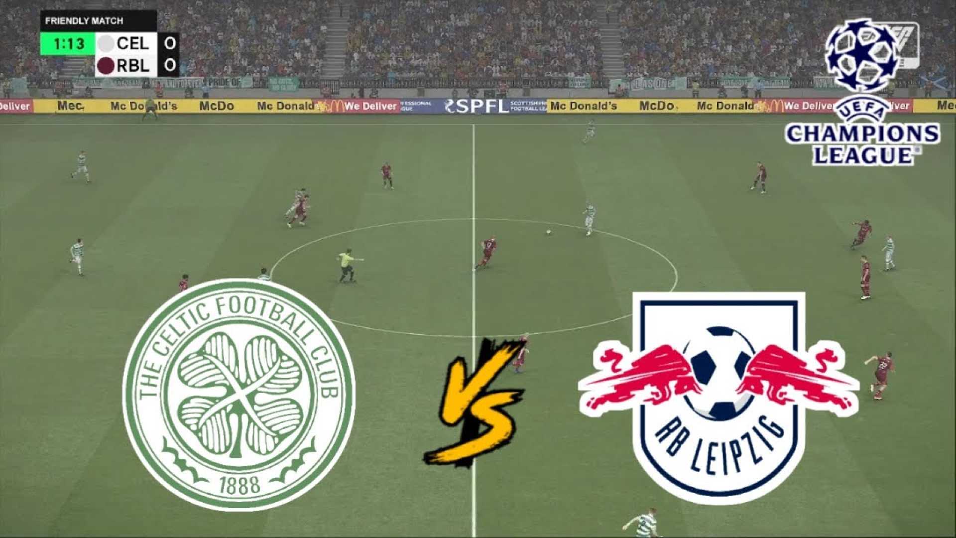 Celtic Fc Vs Rb Leipzig Champions League Match