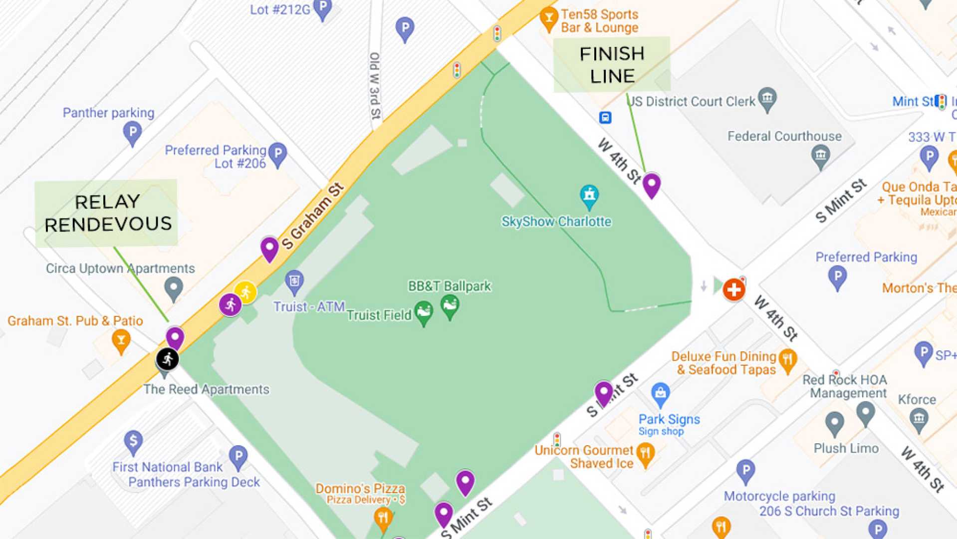 Charlotte Marathon Course Map