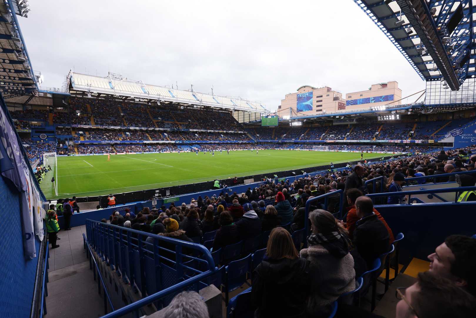 Chelsea Vs Man City Women's Super League Match At Stamford Bridge