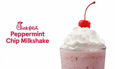 Chick Fil A Peppermint Chip Milkshake