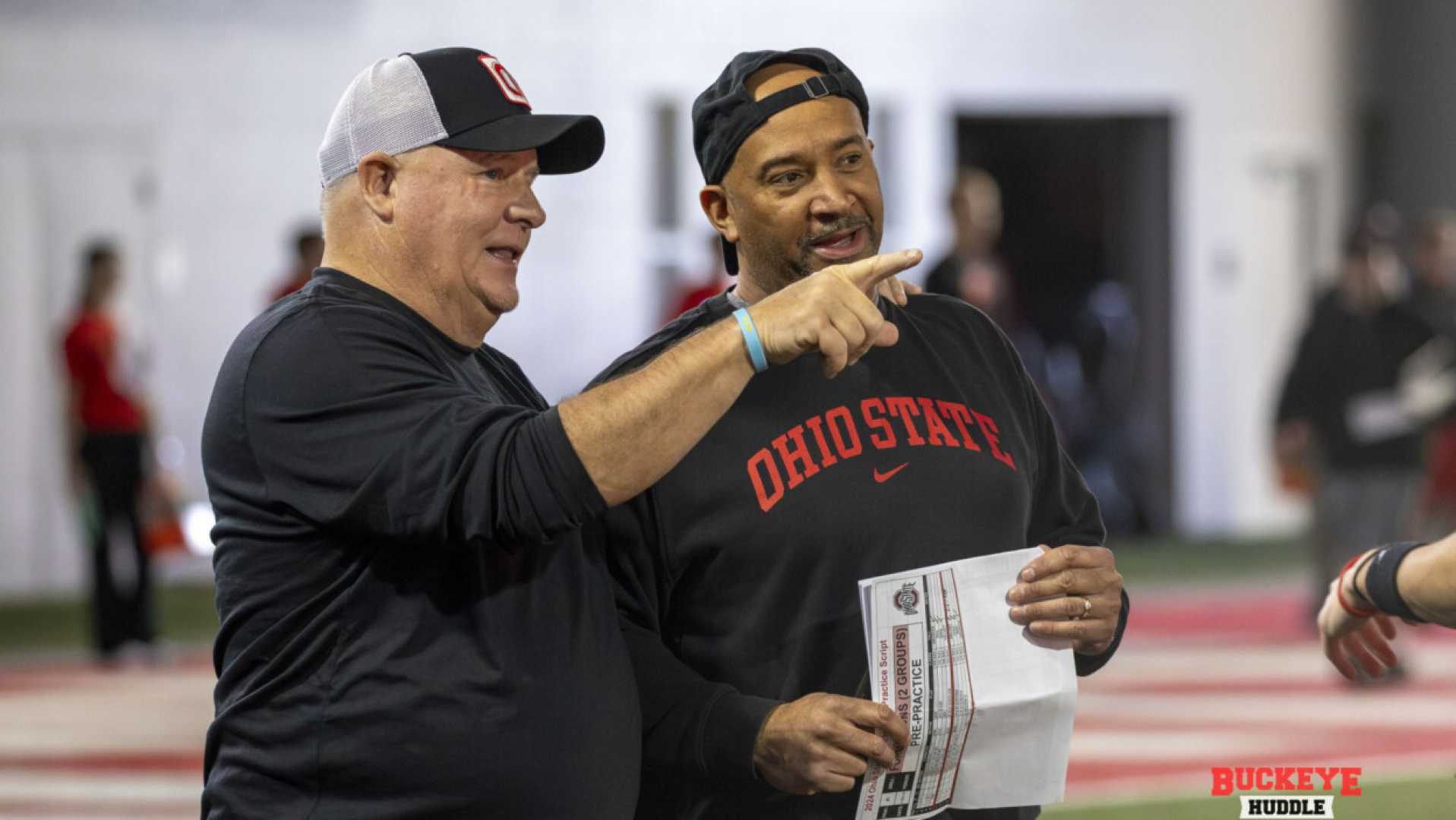 Chip Kelly And Ryan Day Discussing Ohio State Football