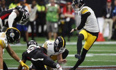 Chris Boswell Kicking For The Pittsburgh Steelers