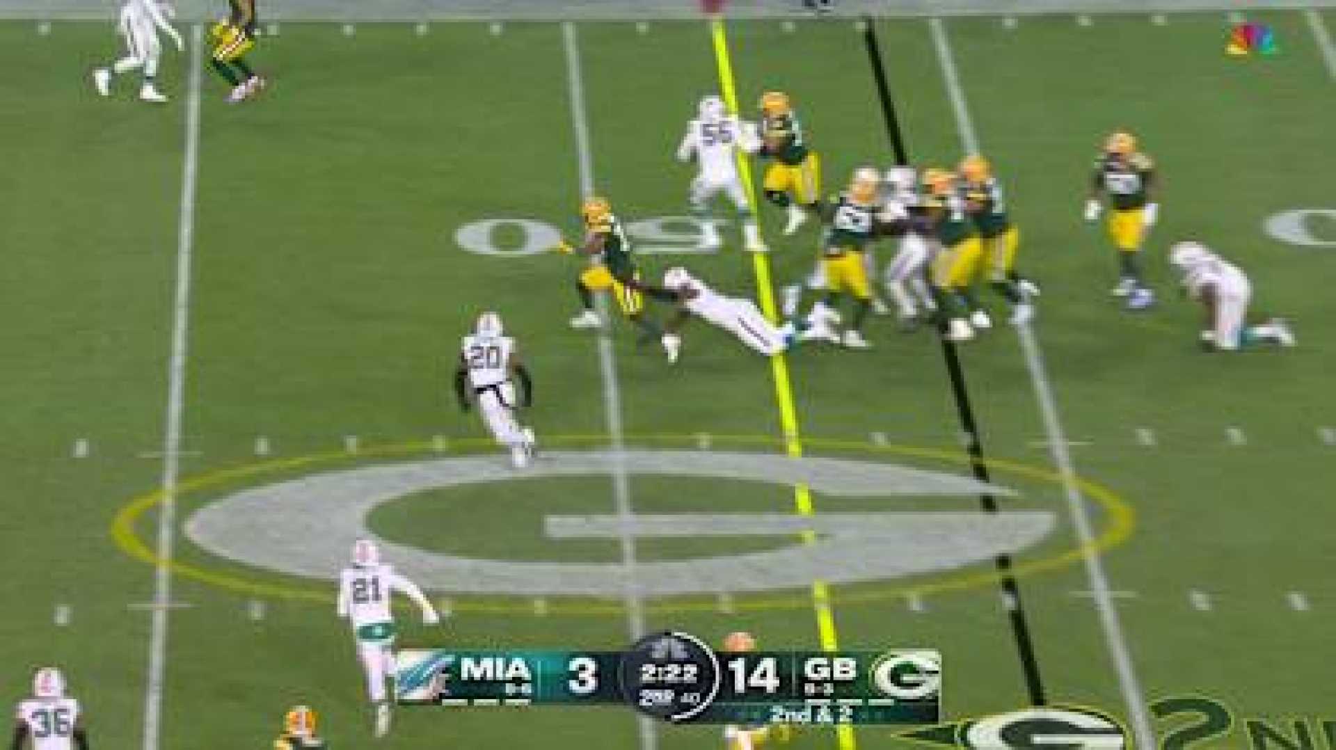 Chris Brooks Green Bay Packers 18 Yard Rush