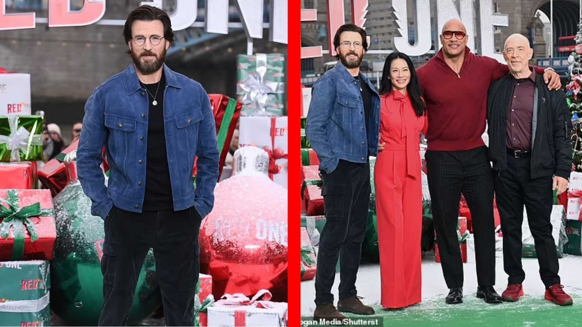 Chris Evans Red One Movie Promotion London