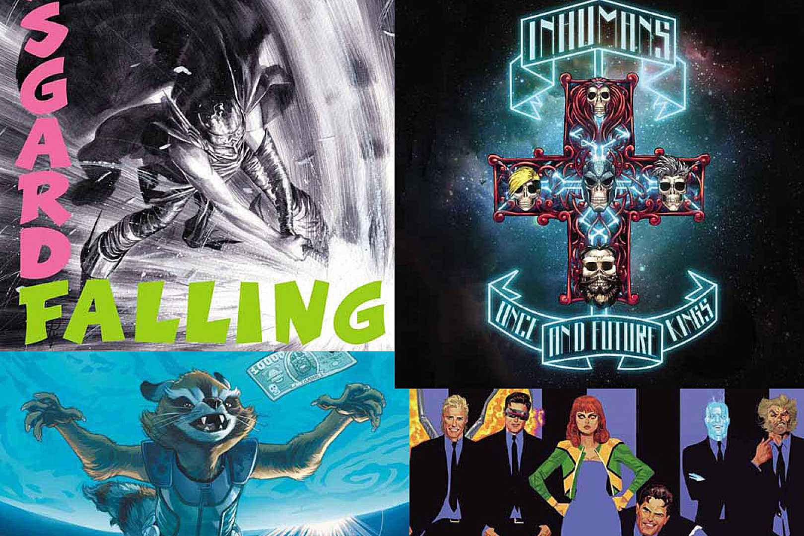 Classic Rock Album Covers And Marvel Comic Book Homage Variant Covers