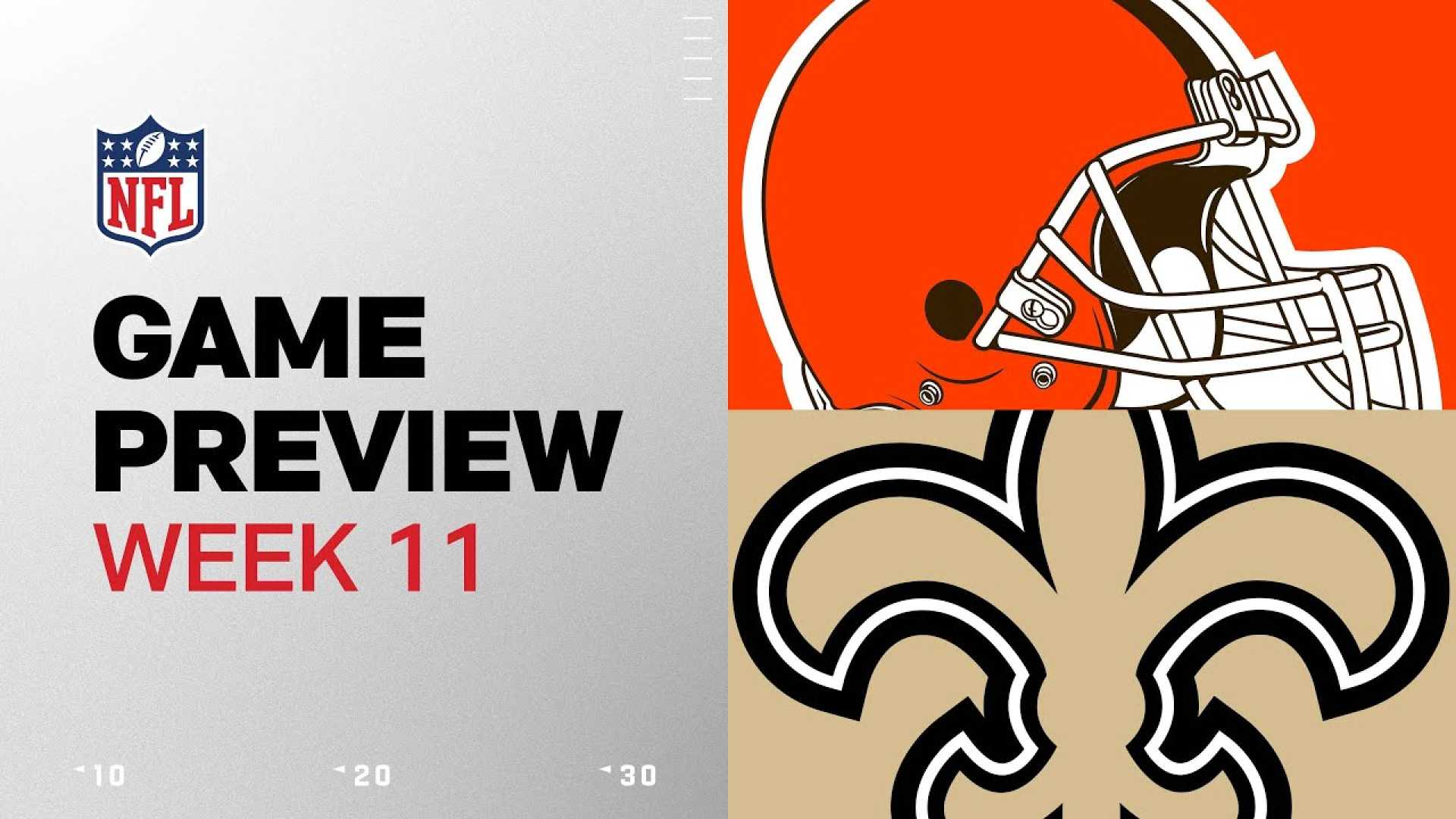 Cleveland Browns Vs New Orleans Saints Nfl Week 11