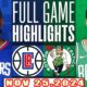 Clippers Vs Celtics Nba Game November 25 2024