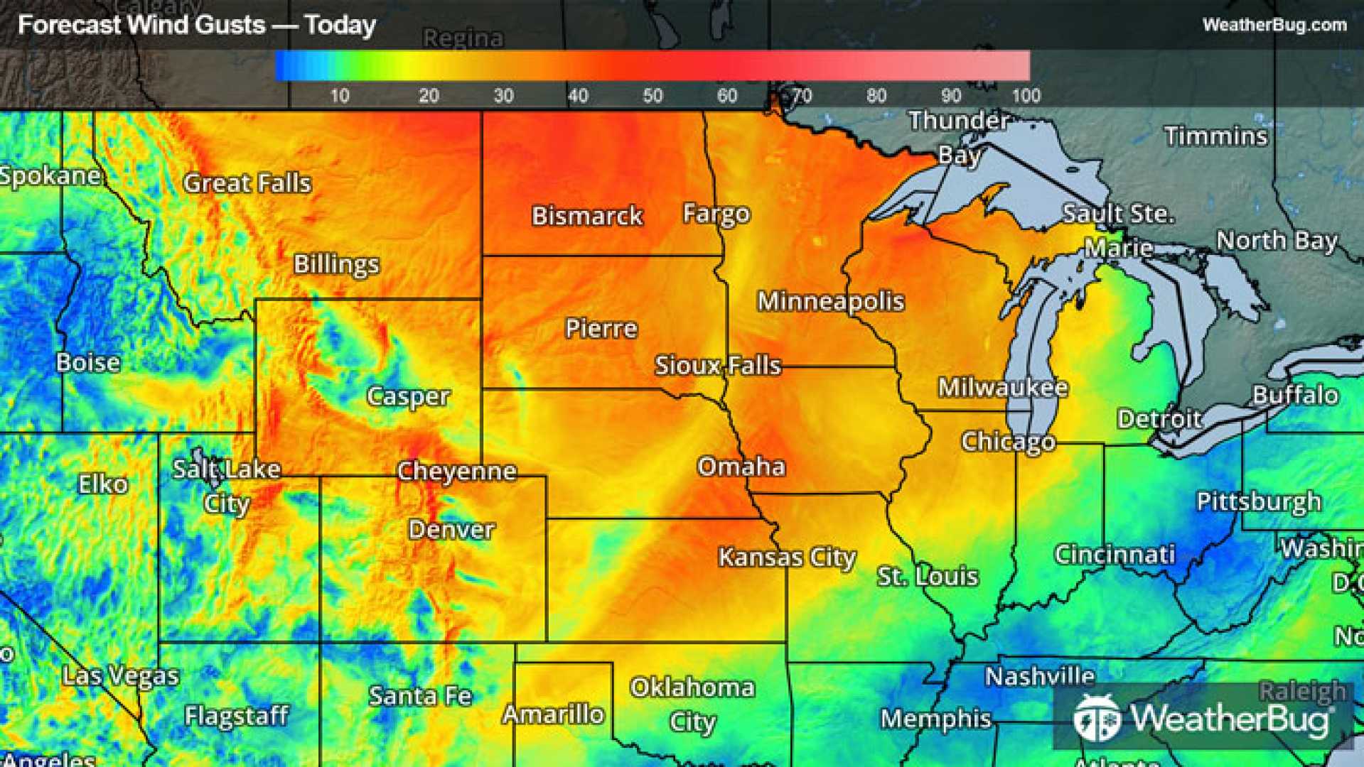 Cold And Windy Weather Conditions In The Us