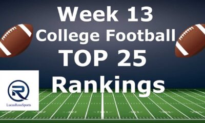 College Football Top 25 Rankings Week 13