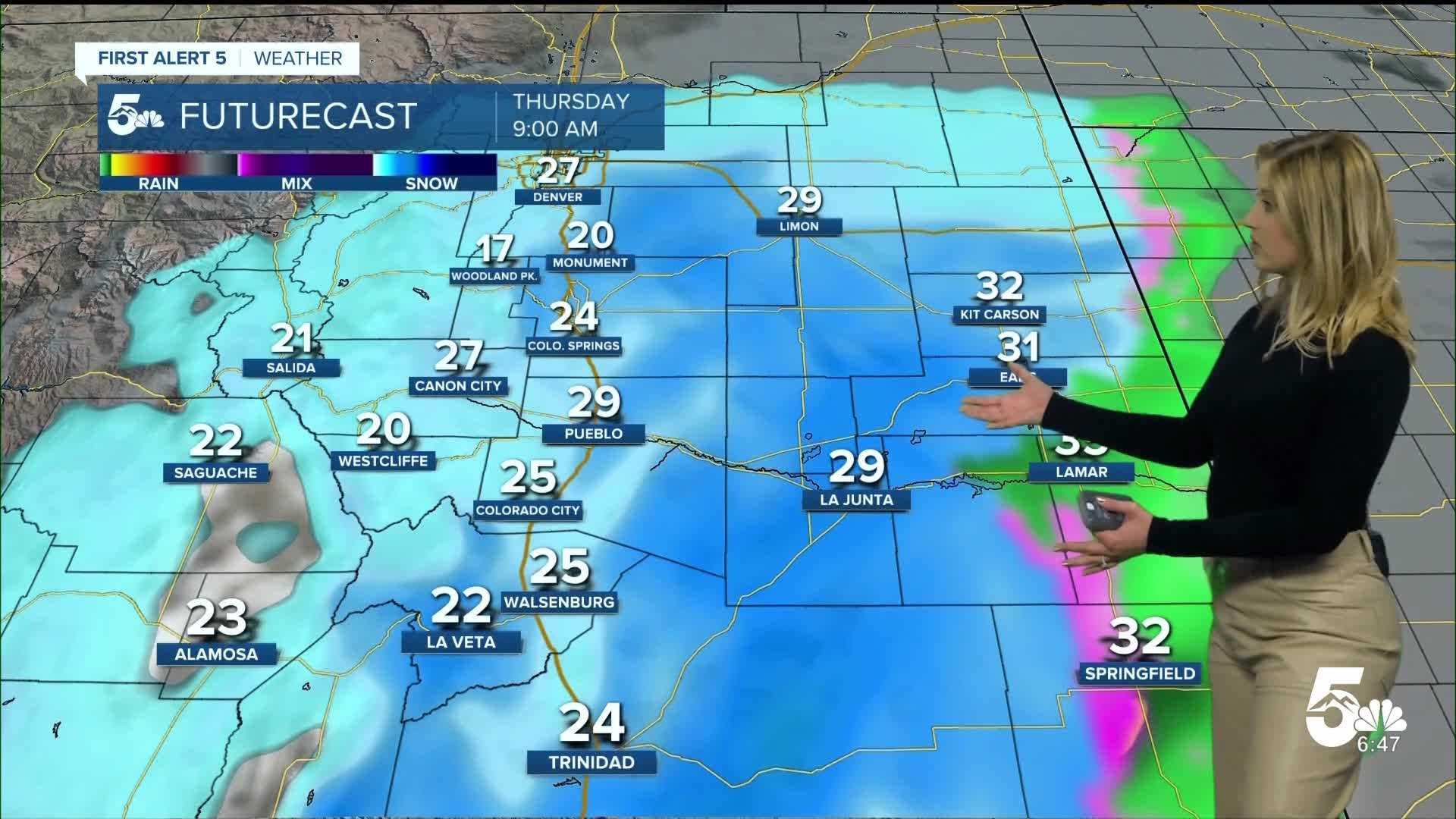 Colorado Springs Winter Storm Warning Snow