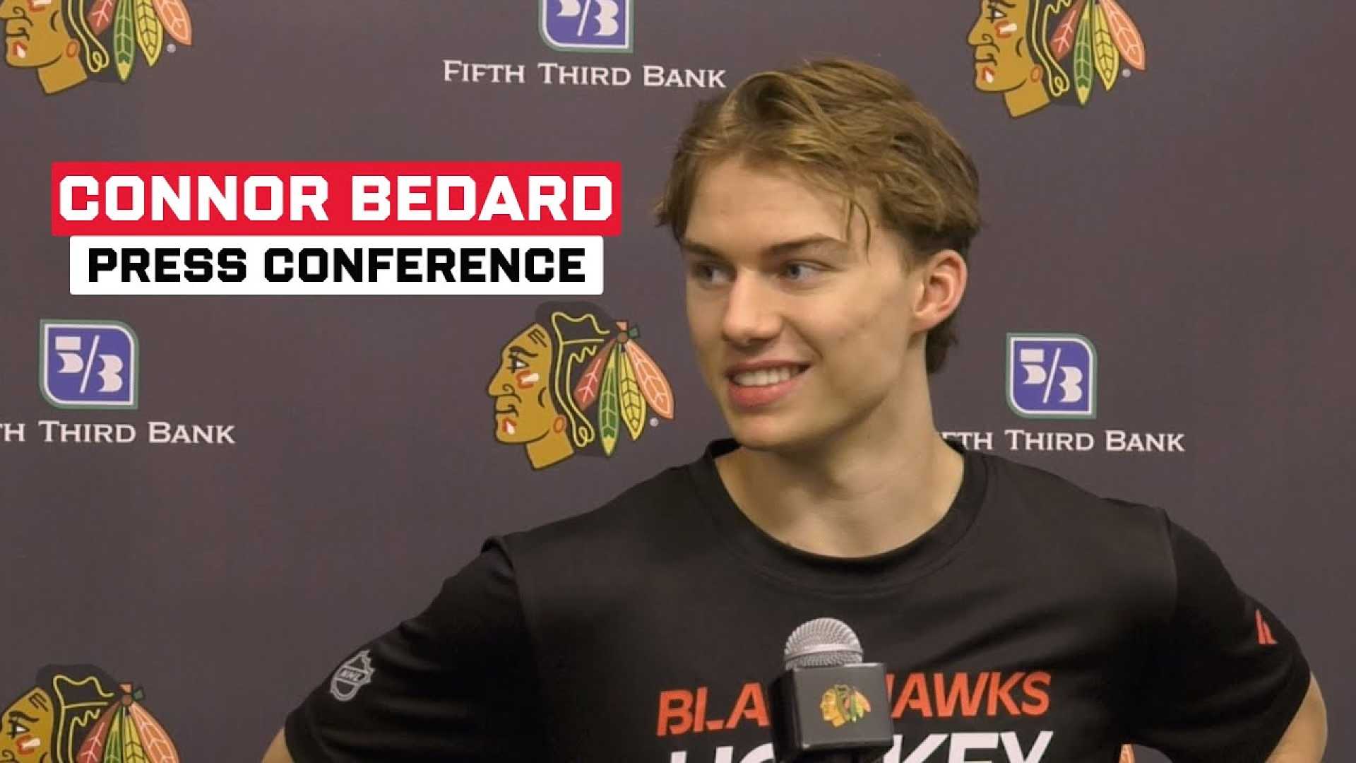 Connor Bedard Chicago Blackhawks Press Conference